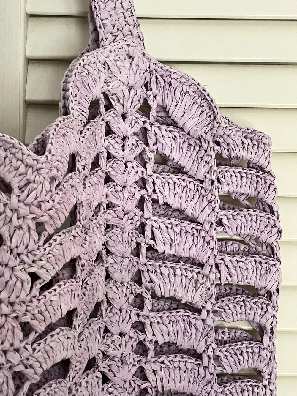 NWT J Crew Handwoven Straw Tote Bag (Lavender)